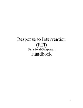 Preview of Behavioral RTI Tiered Interventions