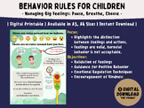 Behavioral Rules Poster | Behavioral Expectations Poster