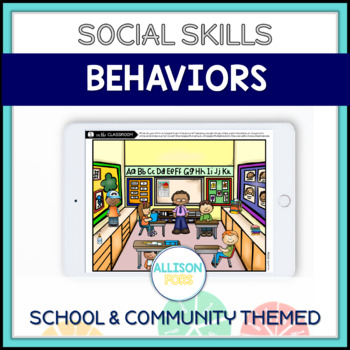 Preview of Behavior Management Activities - School and Community Themed Social Skills