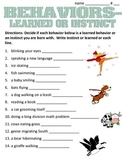 Behaviors- Learned or Instinct
