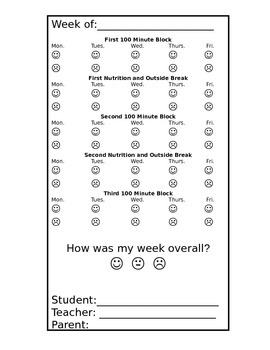 Preview of Behaviour Book