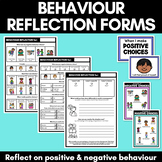 Behaviour Consequence Reflection Forms | Positive & Negati