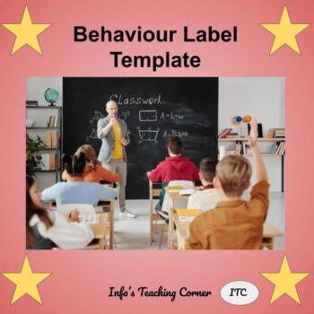 Preview of Behaviour Label Template