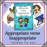 Behaviour Support Inappropriate V’s Appropriate Things To Say
