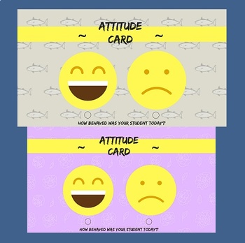 Preview of Behaviour cards for students