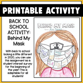 Behind My Mask - Get to Know Your Students