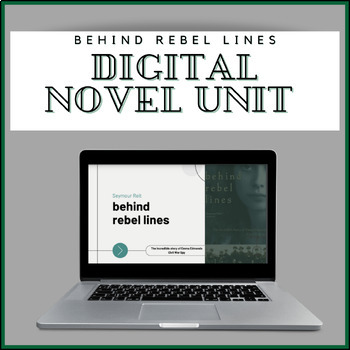 Preview of Behind Rebel Lines COMPLETE DIGITAL NOVEL UNIT