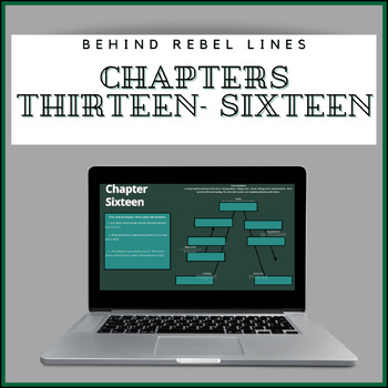 Preview of Behind Rebel Lines Digital Novel Unit (CHAPTERS 13-16)