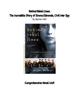 Preview of Behind Rebel Lines by Seymour Reit Novel Unit with Answer Key Civil War