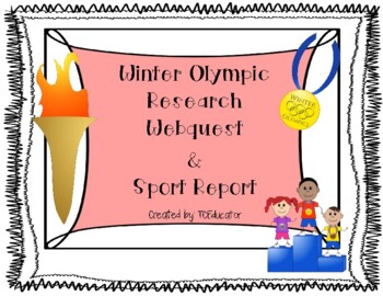 Preview of Beijing 2022 Winter Olympic WebQuest and Sport Report Lower Elementary