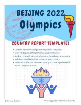 Preview of Beijing Winter Olympics Country Report Template Set