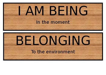 Preview of Being, Belonging, Becoming Sign