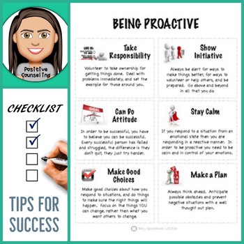 Preview of Being Proactive: Tips For Success