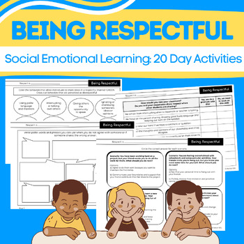 Preview of Being Respectful: Respect Packet {Social Emotional Learning or Morning Meeting}