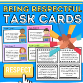 Being Respectful Task Cards: Morning Meeting, Social Emoti