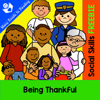 Preview of Social Skills FREEBIE | Being Thankful