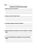 Being a Captain Questionnaire