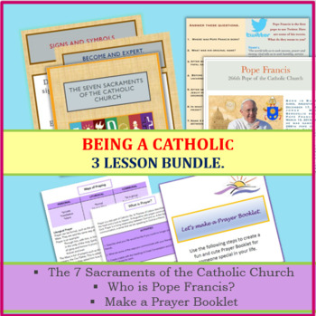 Preview of Being a Catholic lessons and activities