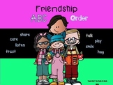 ~Being a Friend~ ABC Order Activity