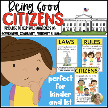 Preview of Being a Good Citizen Back to School Rules & Laws Kindergarten & First