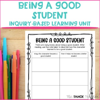 Preview of Being a Good Student Back To School Inquiry-Based Learning Unit