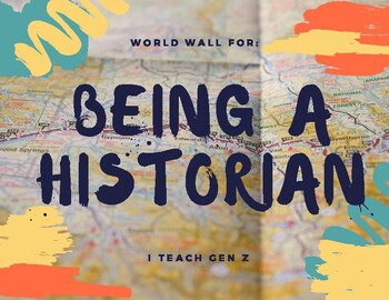 Preview of Being a Historian Word Wall - with pictures!