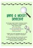 Being a History Detective - Workbook teaching basic histor