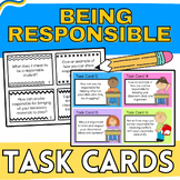 Being a Responsible Student:  Short Response Task Cards {M