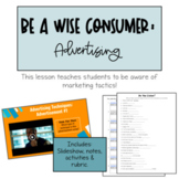 Being a Wise Consumer: Advertising (3 Day Lesson Bundle)