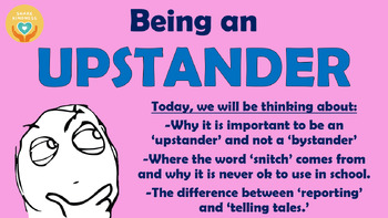 Preview of Being an Upstander - Assembly!