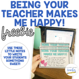 Being your teacher makes me happy! {Notes for Students}