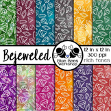 Bejeweled - Jewel Paper & Backgrounds (Rich Tones) - Easy TOU
