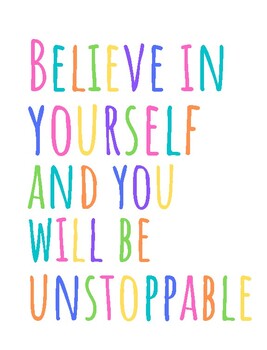 Believe in Yourself by Haley Horton | TPT