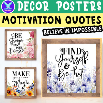 Believe in the Impossible Motivation Quotes Classroom Decor Bulletin ...