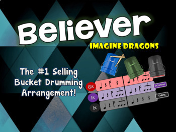 Believer (Intermediate Level) (Imagine Dragons) - Drums Sheet Music
