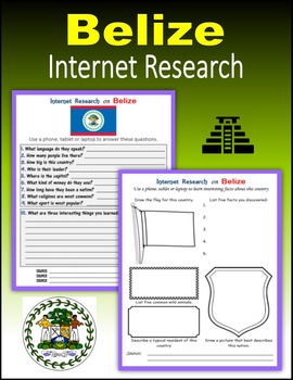 Preview of Belize - Internet Research Activities