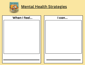 Preview of Bell Let's Talk Day Mental Health Strategies worksheet