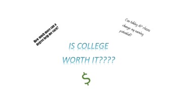 Preview of Bell Ringer -- Is College Worth It?