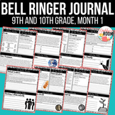 Bell Ringer Journal 1 - Literature Warm Up Activities - 9t