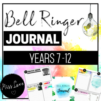 Preview of Bell Ringer Journal High School