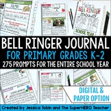 Bell Ringers ELA, Writing Journal, Writing Prompts 1st 2nd