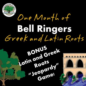 Preview of Bell Ringers One Month of Lessons Greek and Latin Roots Secondary