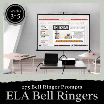 Preview of ELA Bell Ringers for Entire School Year: Grades 3-5 Back to School PRESENTATION