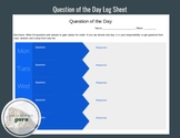 Bell Ringer: Question of the Day Log Sheet