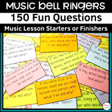 Bell Ringer Questions for Music