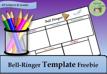 Preview of Bell Ringer Template Freebie