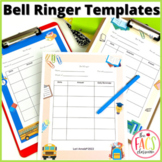 Weekly Bell Ringer Warm ups Template