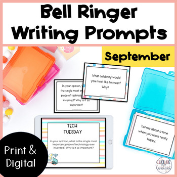 Preview of Bell Ringer Writing Prompts for September