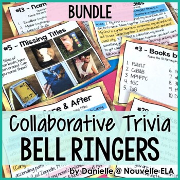 Preview of Bell Ringers - Collaborative ELA Trivia and Puzzles for Classroom Community