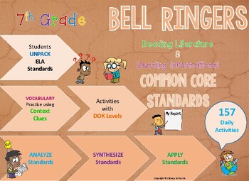 Preview of Bell Ringers: ELA Standards for Literary & Informational Text [157 Activities]